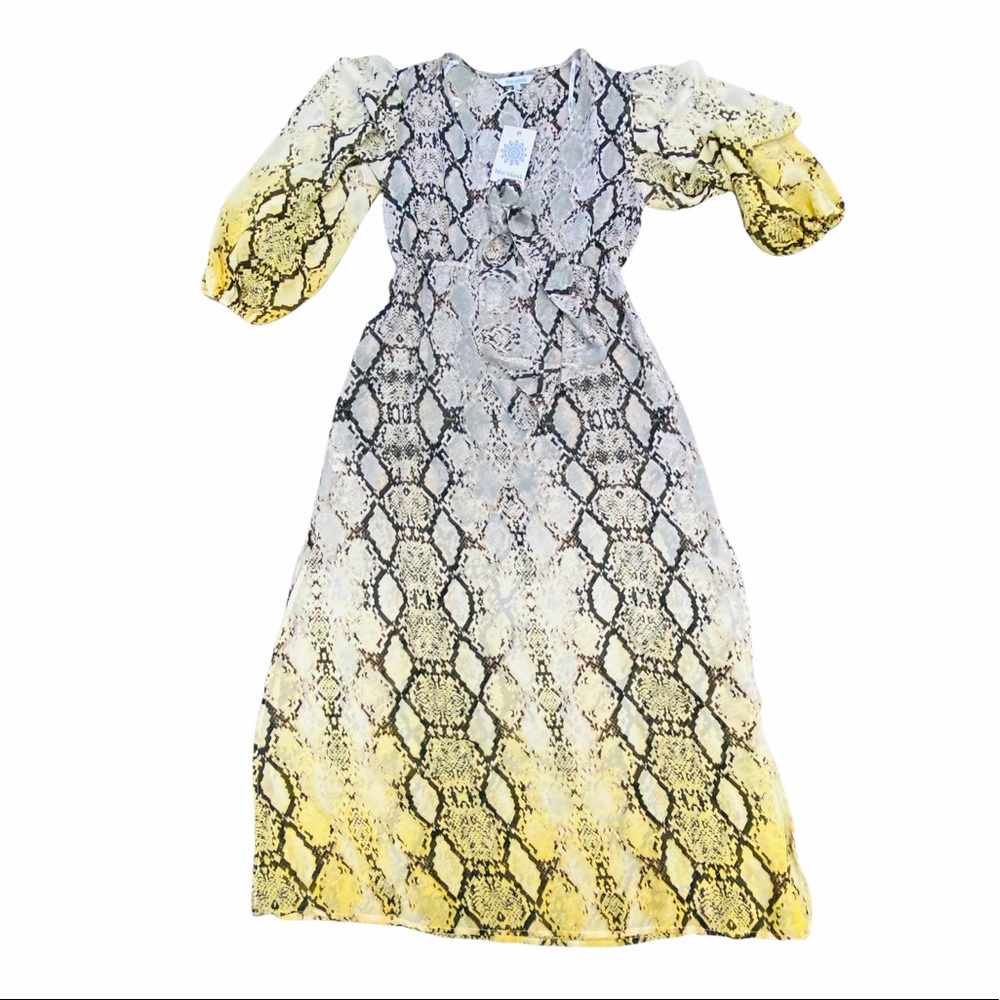 Swim Cover Up -SNAKE SKIN PRINT Size XS